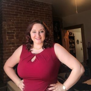 Gorgeous red work blouse